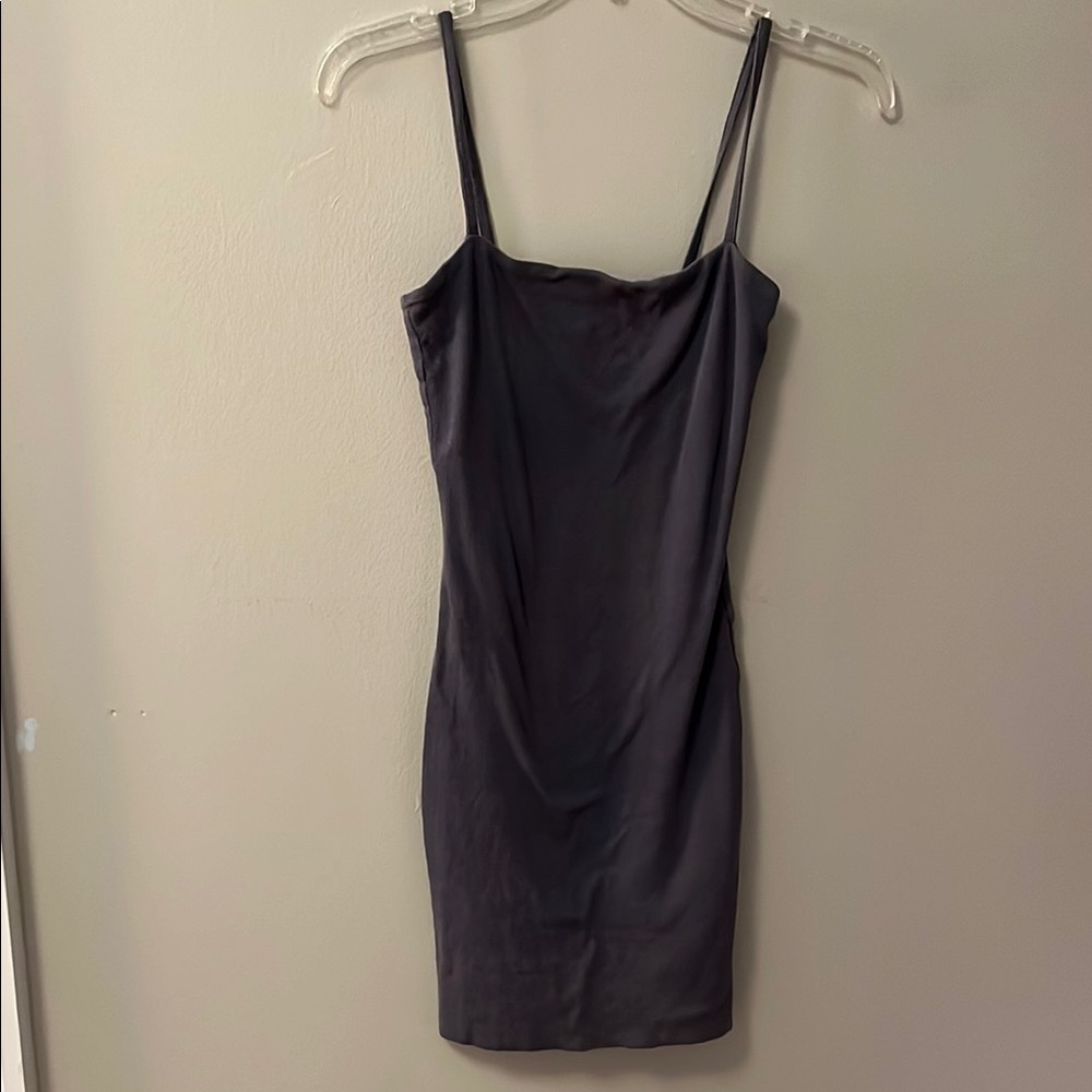 Kookai grey ribbed dress